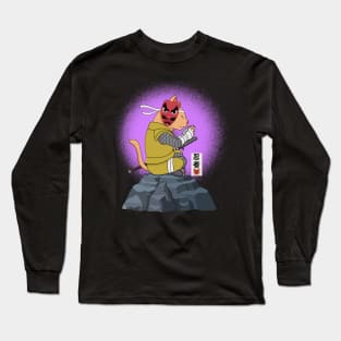 Ninja Cat Meditation Long Sleeve T-Shirt